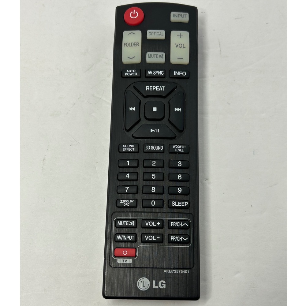 LG AKB737575401 Remote‎ Control for LG TV Tested Works Black